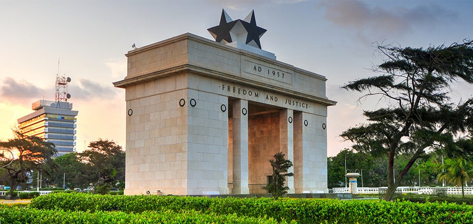 A monument to freedom and justice in Ghana
